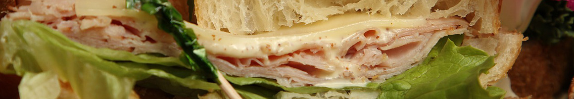 Eating Deli Sandwich at The Brothers Deli restaurant in Minneapolis, MN.